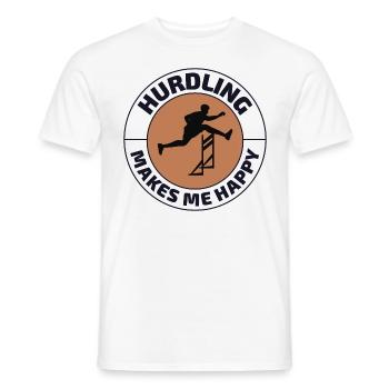 Haies Haies Hurdler Running Runner Athlètes - T-shirt homme - blanc - Devant - AI Model Male 178 dark (178cm)