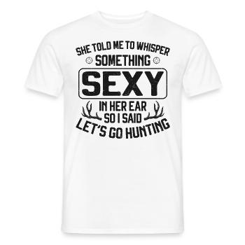 Chasseur de cerfs Buck à qui elle a parlé - T-shirt homme - blanc - Devant - AI Model Male 178 dark (178cm)