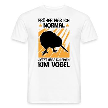Kiwi Vogel früher war ich normal Neuseeland - Männer T-Shirt - Weiß - Vorne - AI Model Male 178 dark (178cm)