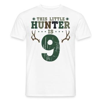 Buck Deer Hunting Hunter Kid 9ème - T-shirt homme - blanc - Devant - AI Model Male 178 dark (178cm)