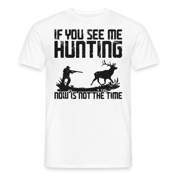 Chasseur de cerfs buck si vous - T-shirt homme - blanc - Devant - AI Model Male 178 dark (178cm)