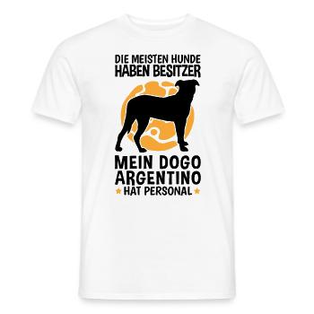 Dogo Argentino hat Personal Argentinien Dogge - Männer T-Shirt - Weiß - Vorne - AI Model Male 178 dark (178cm)