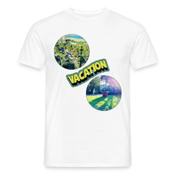 Urlaub T-Shirt - Männer T-Shirt - Weiß - Vorne - AI Model Male 178 dark (178cm)