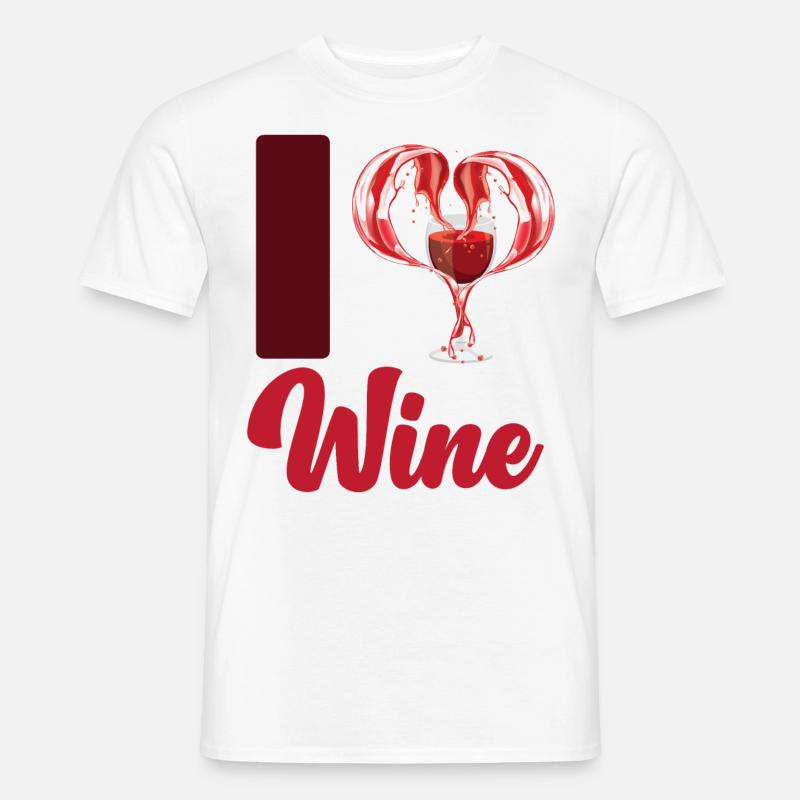 Sommelier Wine Drinking Tasting - Männer T-Shirt - Weiß