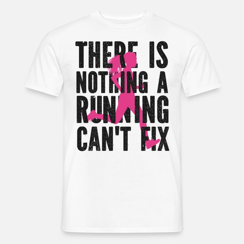 Running Runner Half Marathon - Männer T-Shirt - Weiß
