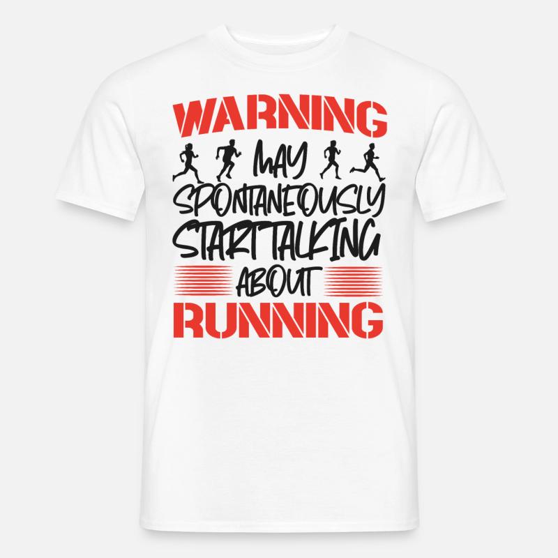 Running Runner Half Marathon - Männer T-Shirt - Weiß