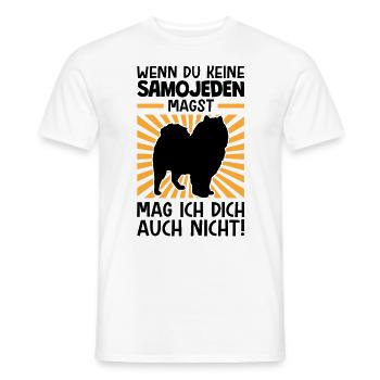 Samojeden nicht mögen Schlittenhund Samojede - Männer T-Shirt - Weiß - Vorne - AI Model Male 178 dark (178cm)