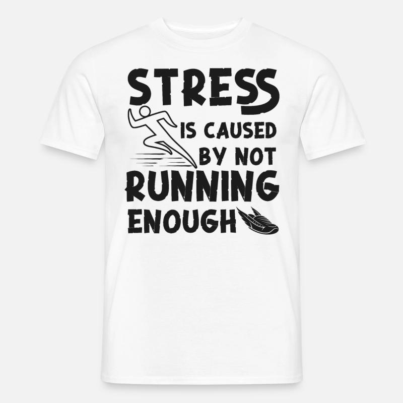 Running Runner Half Marathon - Männer T-Shirt - Weiß