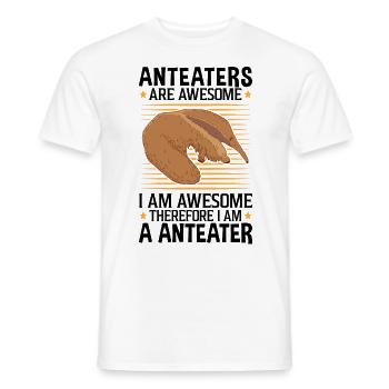 Anteaters are fantastic anteaters - Men's T-Shirt - white - Front - AI Model Male 178 dark (178cm)