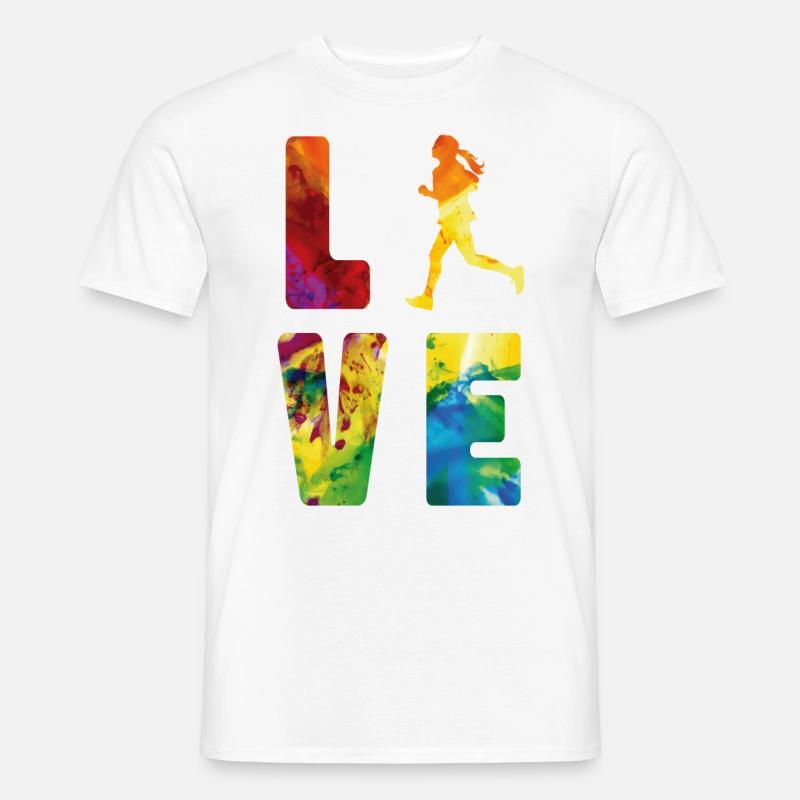 Running Runner Half Marathon - Männer T-Shirt - Weiß