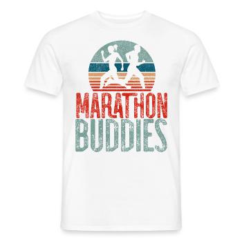 Running Runner Half Marathon - Männer T-Shirt - Weiß - Vorne - AI Model Male 178 dark (178cm)