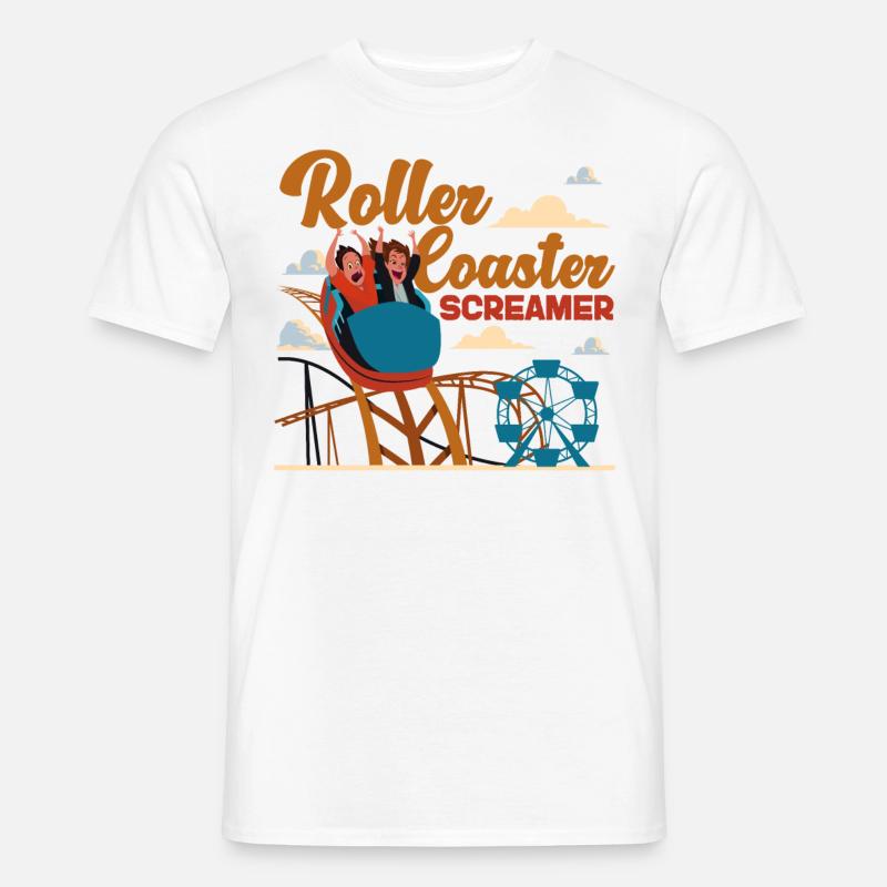 Roller Coaster Roller Coaster - Men’s T-shirt - white