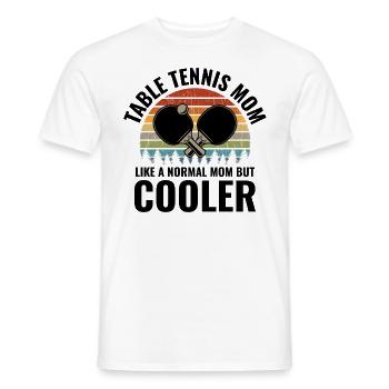 Tischtennis Tischtennis Paddel Mama Mütter Tag - Männer T-Shirt - Weiß - Vorne - AI Model Male 178 dark (178cm)