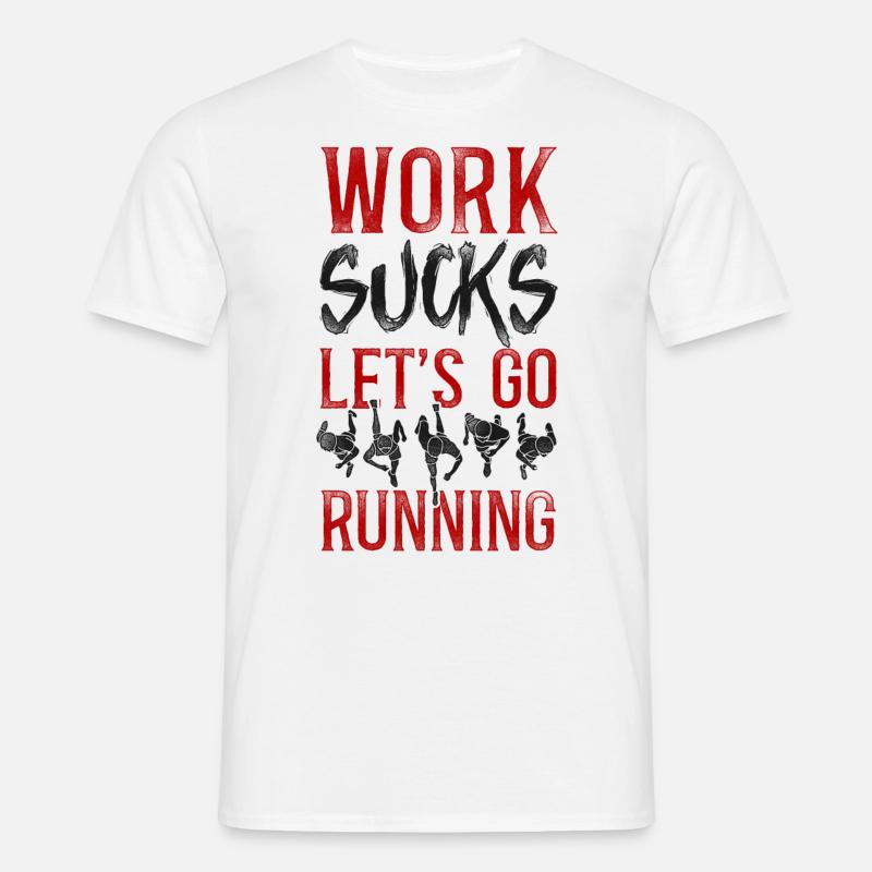 Running Runner Half Marathon - Männer T-Shirt - Weiß