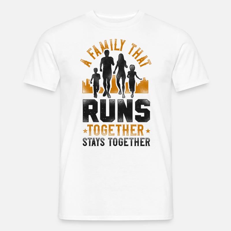 Running Runner Half Marathon - Männer T-Shirt - Weiß