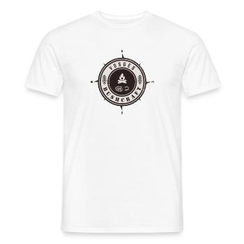 Bushcraft Vosges - T-shirt homme - blanc - Devant - AI Model Male 178 dark (178cm)