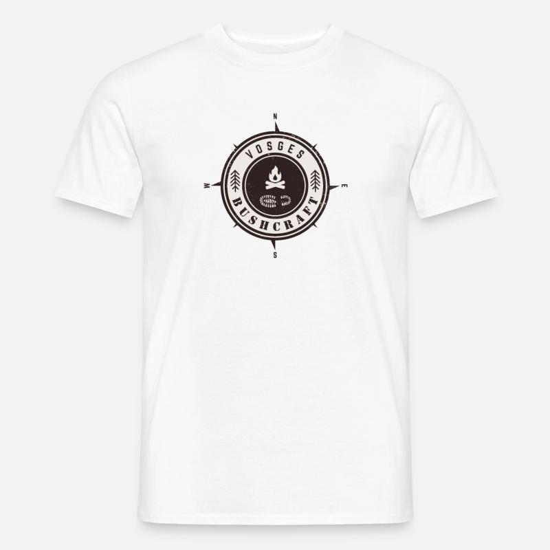 Bushcraft Vosges - Männer T-Shirt - Weiß
