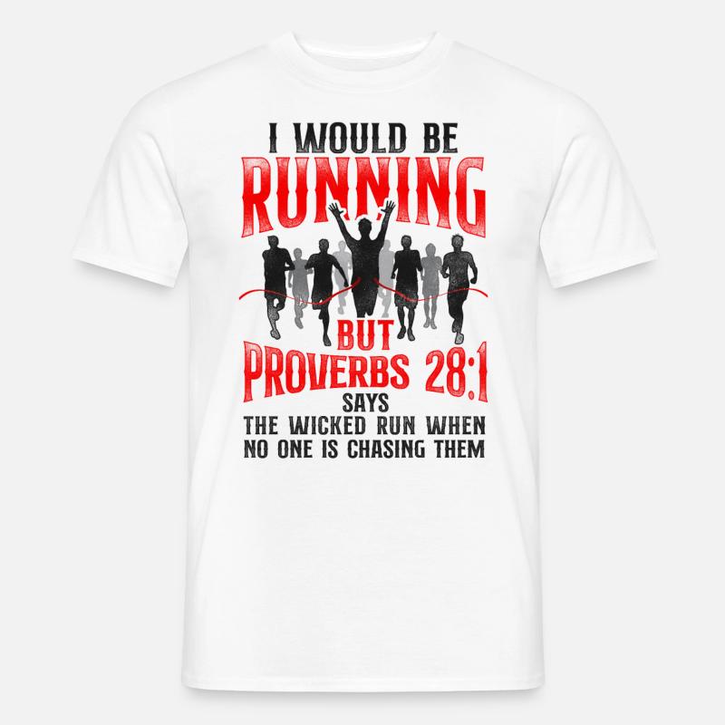 Running Runner Half Marathon - Männer T-Shirt - Weiß