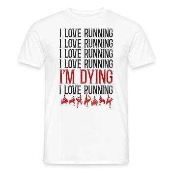Running Runner Half Marathon - Männer T-Shirt - Weiß - Vorne - AI Model Male 178 dark (178cm)