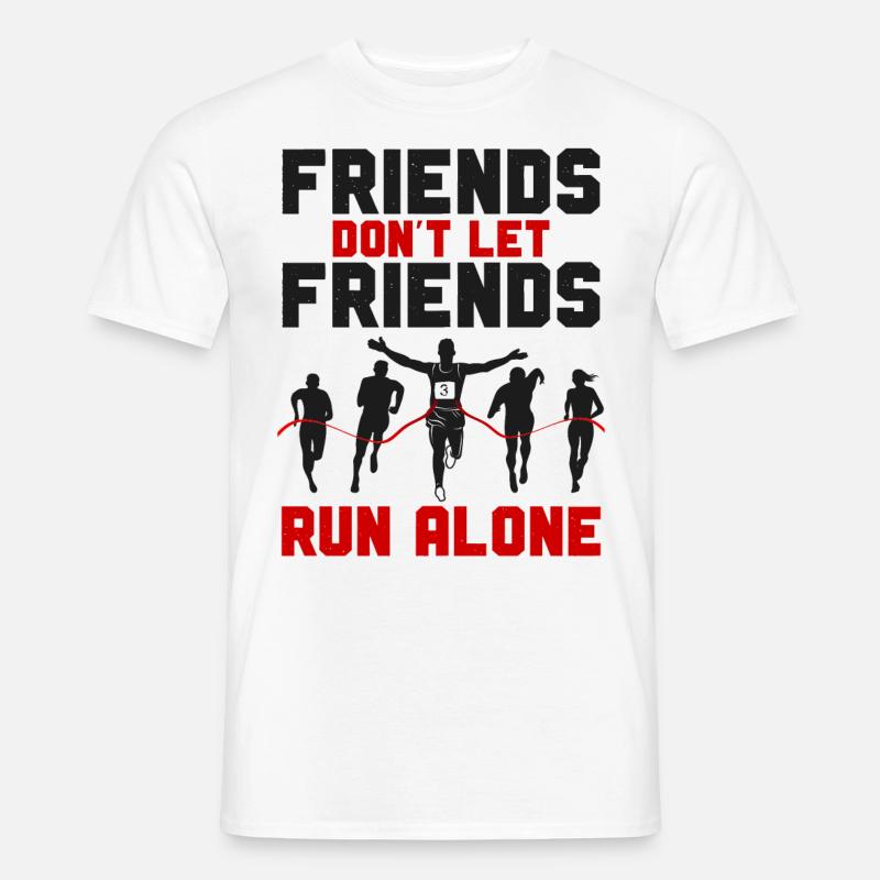 Running Runner Half Marathon - Männer T-Shirt - Weiß