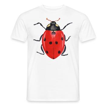 Ladybug Insects Idée cadeau T-shirt - T-shirt homme - blanc - Devant - AI Model Male 178 dark (178cm)