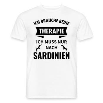 Sardinien Urlaub Sardegna Italien Geschenk Idee - Männer T-Shirt - Weiß - Vorne - AI Model Male 178 dark (178cm)