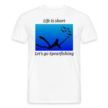 Speerfischen Speerfischen Speerfischer Fischen - Männer T-Shirt - Weiß - Vorne - AI Model Male 178 dark (178cm)