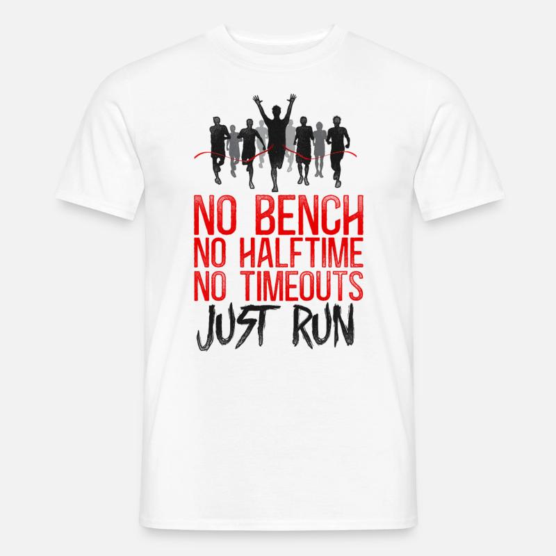 Running Runner Half Marathon - Männer T-Shirt - Weiß