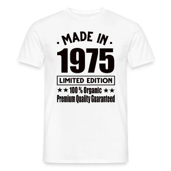 Made in 1975 Vintage Retro Limited Edition - Männer T-Shirt - Weiß - Vorne - AI Model Male 178 dark (178cm)