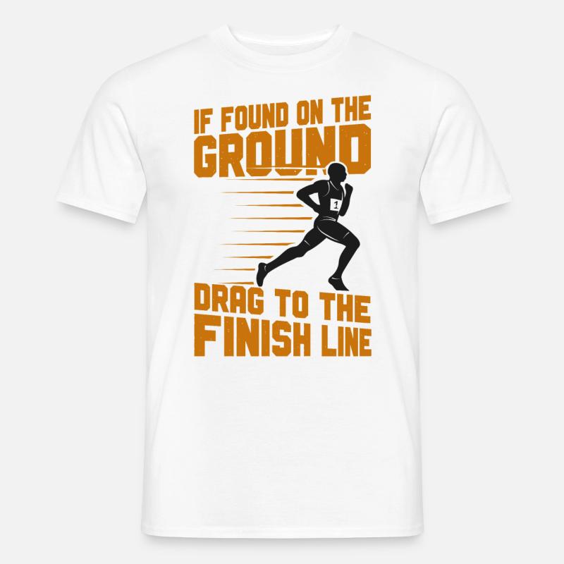 Running Runner Half Marathon - Männer T-Shirt - Weiß