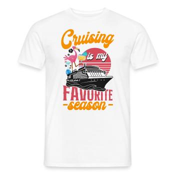 Cruise Ship Vacation Girl Cruising - Men's T-Shirt - white - Front - AI Model Male 178 dark (178cm)