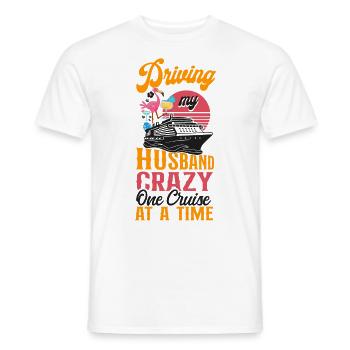 Croisière Vacances Mari Femme - T-shirt homme - blanc - Devant - AI Model Male 178 dark (178cm)
