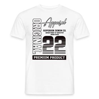 2022 Vintage Birthday Vintage Gift Retro - Men's T-Shirt - white - Front - AI Model Male 178 dark (178cm)