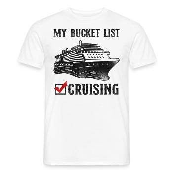 Cruise Ship Vacation Vintage - Men's T-Shirt - white - Front - AI Model Male 178 dark (178cm)