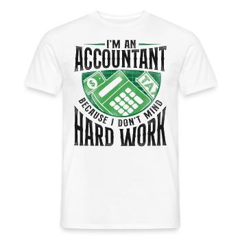 Accountant Bookkeeper Accounting - Männer T-Shirt - Weiß - Vorne - AI Model Male 178 dark (178cm)