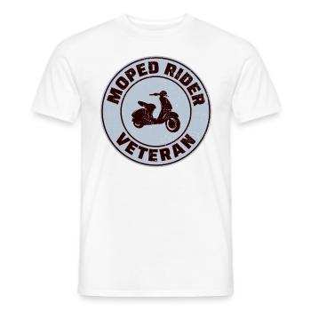 Roller Fahrer Scootering Motorrad Moped Bike - Männer T-Shirt - Weiß - Vorne - AI Model Male 178 dark (178cm)