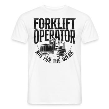 Certified Forklift Truck Operator - Männer T-Shirt - Weiß - Vorne - AI Model Male 178 dark (178cm)