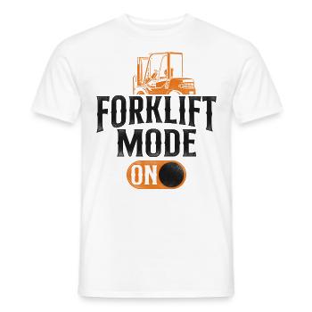 Certified Forklift Truck Operator - Men's T-Shirt - white - Front - AI Model Male 178 dark (178cm)