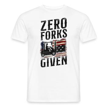 Opérateur de chariot élévateur certifié - T-shirt homme - blanc - Devant - AI Model Male 178 dark (178cm)