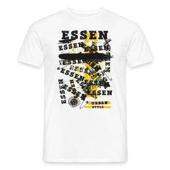 Essen Deutschland Stadt Skyline Heimat Liebe - Männer T-Shirt - Weiß - Vorne - AI Model Male 178 dark (178cm)