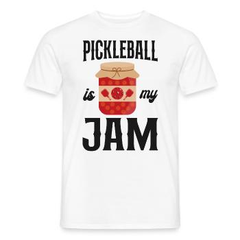 Pickleball Pickleball Is My Jam - Men's T-Shirt - white - Front - AI Model Male 178 dark (178cm)
