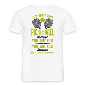 Pickleball Grandma Grandpa You - Men's T-Shirt - white - Front - AI Model Male 178 dark (178cm)
