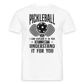 Pickleball Pickleball I Can - Men's T-Shirt - white - Front - AI Model Male 178 dark (178cm)