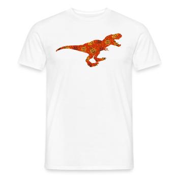 Dinosaur T-Rex Tyrannosaurus Rex Halloween - Men's T-Shirt - white - Front - AI Model Male 178 dark (178cm)