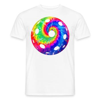 Pickleball Tie Dye Retro 80s 90s - Men's T-Shirt - white - Front - AI Model Male 178 dark (178cm)