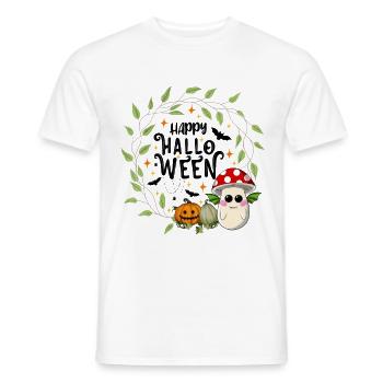 Joyeux crapaud d’Halloween - T-shirt homme - blanc - Devant - AI Model Male 178 dark (178cm)