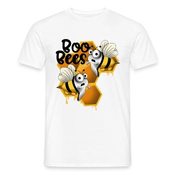 Boo bees mit Wabe - Männer T-Shirt - Weiß - Vorne - AI Model Male 178 dark (178cm)