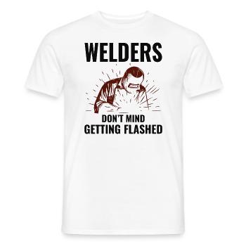 Schweißschweißer Metallbau Eisenarbeiter - Männer T-Shirt - Weiß - Vorne - AI Model Male 178 dark (178cm)