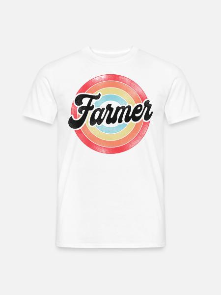 Agriculteur Rétro Vintage - T-shirt homme - blanc