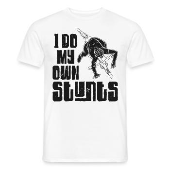 Enduro MTB Mountain Bike Riding - Männer T-Shirt - Weiß - Vorne - AI Model Male 178 dark (178cm)